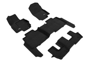 Mercedes-Benz Gls-Class Floor Mats - 1st/2nd/3rd Row - 3D MAXpider - Elegant Series - Black - `20-`24 Mercedes-Benz Gls-Class Floor Mats - 1st/2nd/3rd Row - 3D MAXpider - Elegant Series - Black - `20-`24